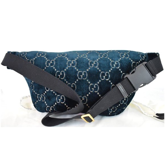 GUCCI GG Monogram Velvet Belt Leather Bumbag - Picture 3 of 12